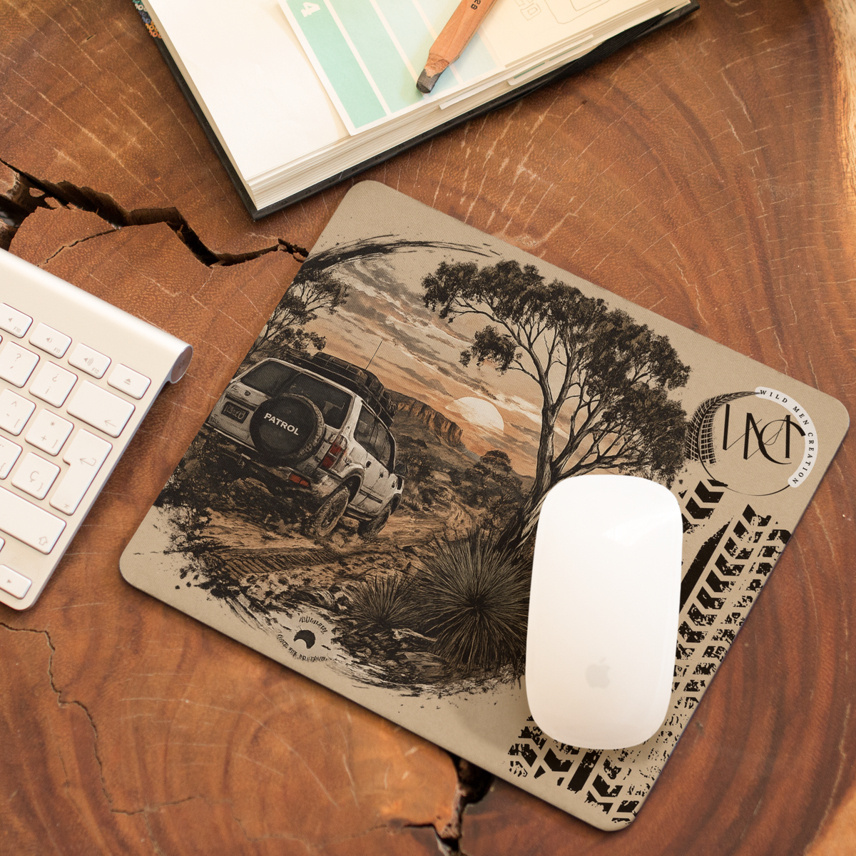 Wild Men Mouse Pad